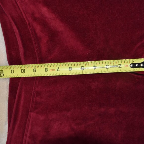 Charter Club Burgundy Velour Jacket & Pants Lounge Set Women’s M/L Cozy Soft - Picture 9 of 13